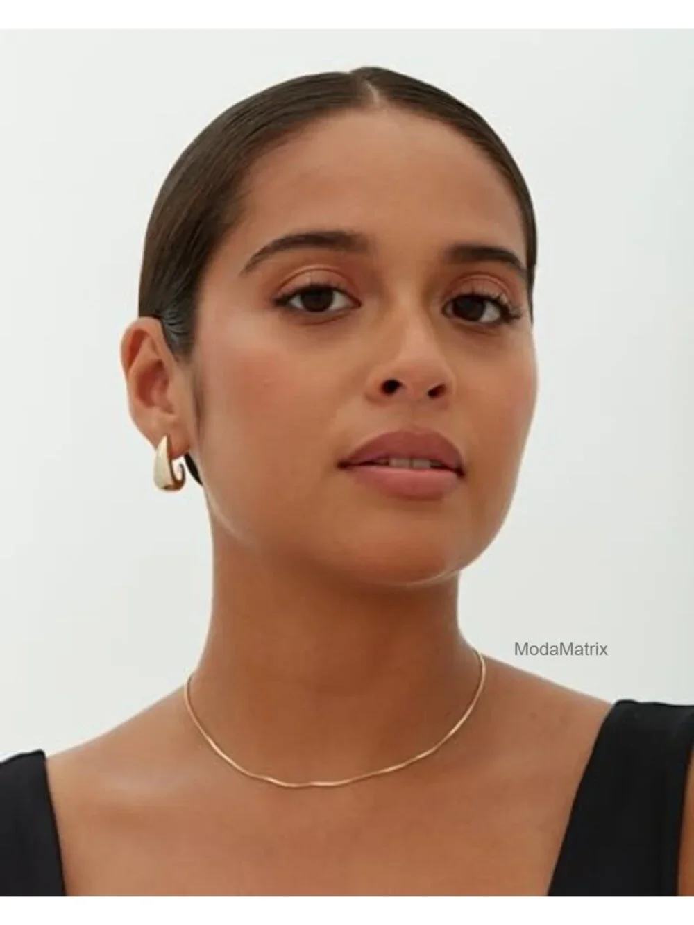 14K Gold Plated 925 Sterling Silver Post Statement Huggie Hoop Earrings